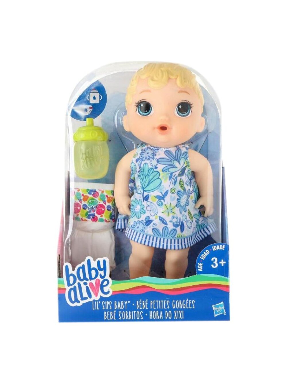 Hasbro Baby Alive Lil' Sips Blonde Hair Doll